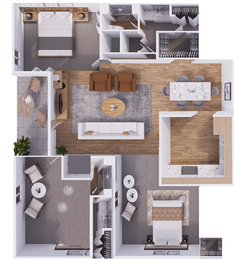 OMB3 Floor Plan at Willow Creek, Kansas City, MO